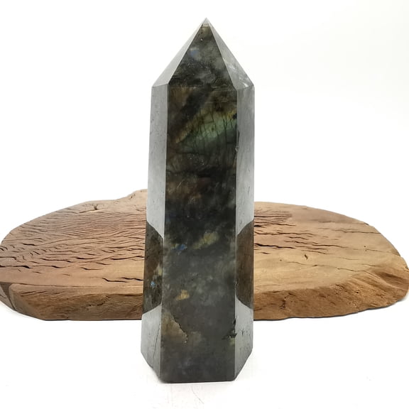 labradorite Crystal Towers ~ Natural Healing Crystal Point Obelisk for Reiki Healing and Crystal Grid 0.577kg