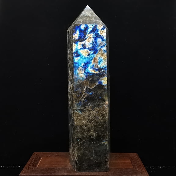 labradorite Crystal Towers ~ Natural Healing Crystal Point Obelisk for Reiki Healing and Crystal Grid 3.841kg