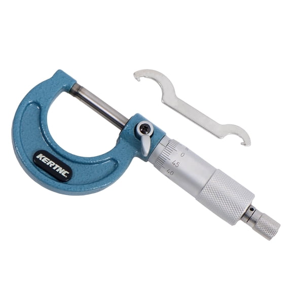 labwork 0-1 Inch Outside Micrometer, Machinist Tool 0.0001'' Accuracy, with Case and Wrench