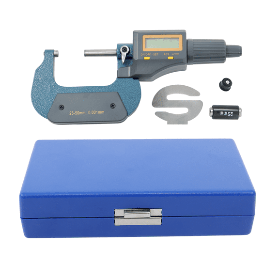 labwork 1-2" 0.00005" Digital Electronic Micrometer Is Reliable And Durable 25-50mm