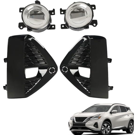 labwork 1 Pair Left and Right Side Fog Lights Assembly with Switch Replacement for 2019-2023 Murano NI1039165, NI1039164, NI1038165, NI1038164