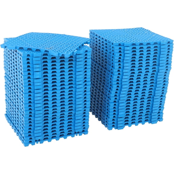 labwork 12Inch * 12Inch PVC Floor Tiles, 55 Interlocking Tiles with Drainage Holes, Suitable for Lavatory and Swimming Pools