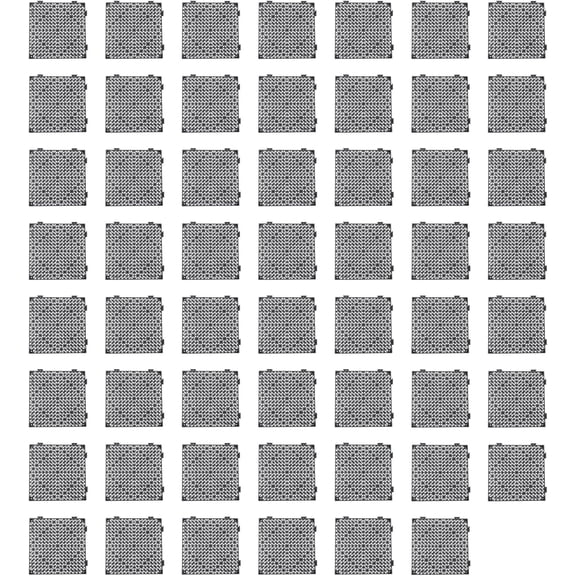 labwork 12Inch * 12Inch PVC Floor Tiles, 55 Interlocking Tiles with Drainage Holes, Suitable for Lavatory and Swimming Pools