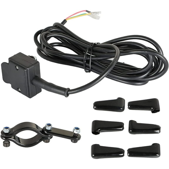 labwork 12V Winch Rocker Thumb Switch with Mounting Bracket Handlebar Control line kit Replacement for ATV UTV