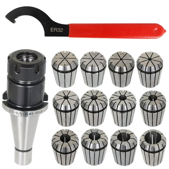 labwork 14-Pieces ER-32 NMTB 40 Spring Collet Chuck Set Accuracy to .0005"