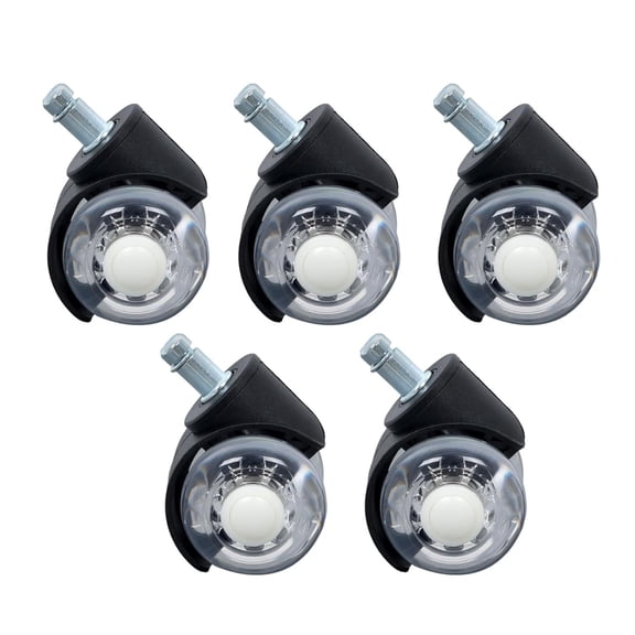 labwork 2 inch Heavy Duty Universal Office Chair Casters 5-Pack Quiet Roll for All Floors, Carpet