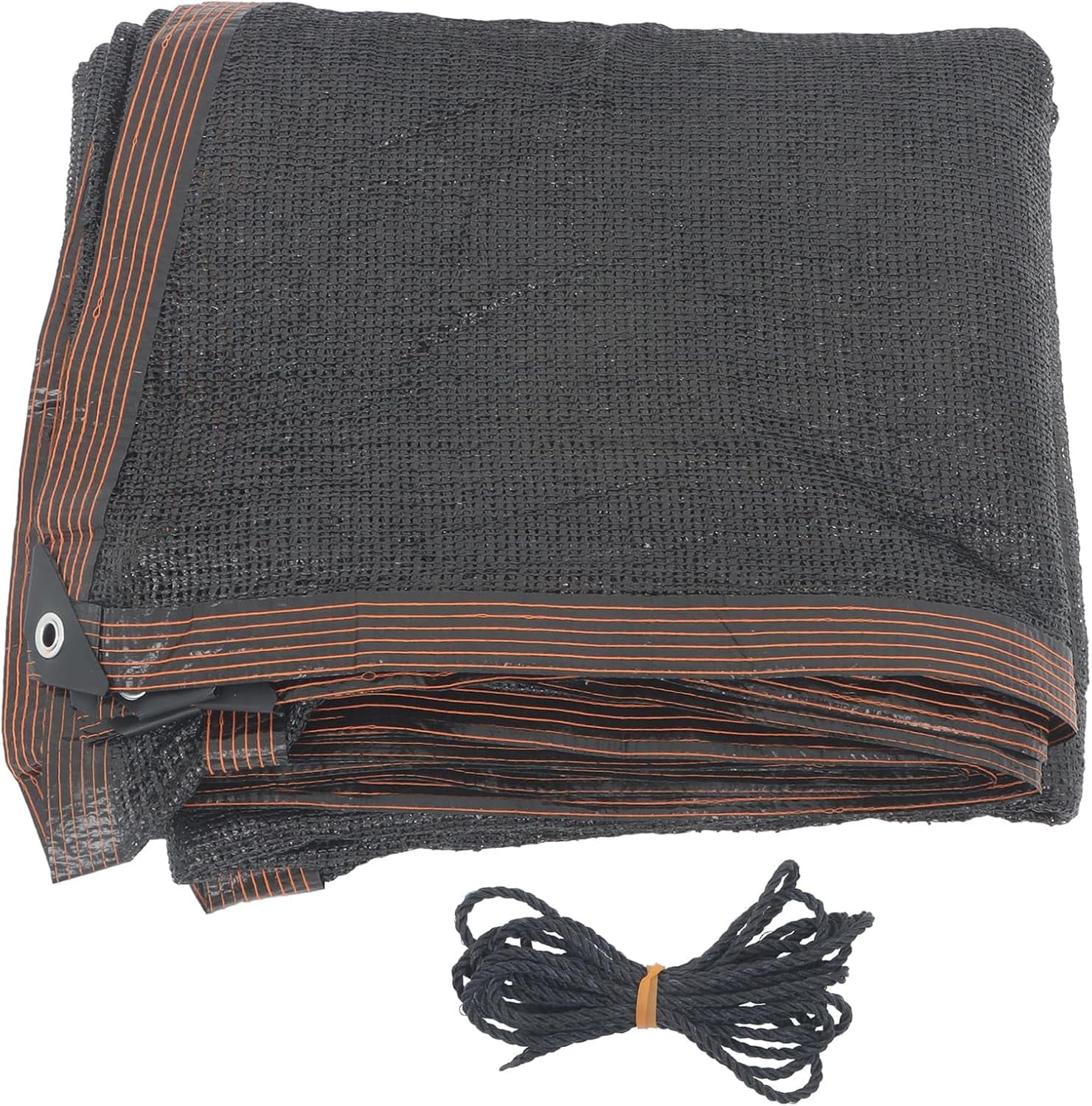 labwork 20ft x 40ft Rectangular Mesh Pool Cover - Black Sun Shade Cloth for Patio, Garden and Outdoor Plants, Equipped with Eye Rings and Ropes