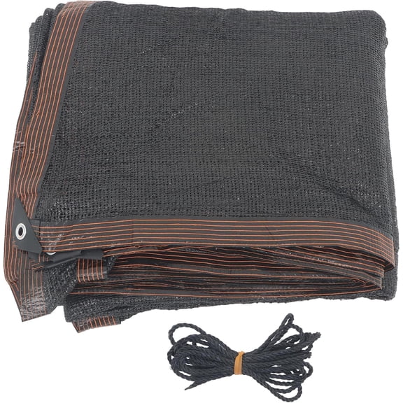labwork 20ft x 40ft Rectangular Mesh Pool Cover - Black Sun Shade Cloth for Patio, Garden and Outdoor Plants, Equipped with Eye Rings and Ropes