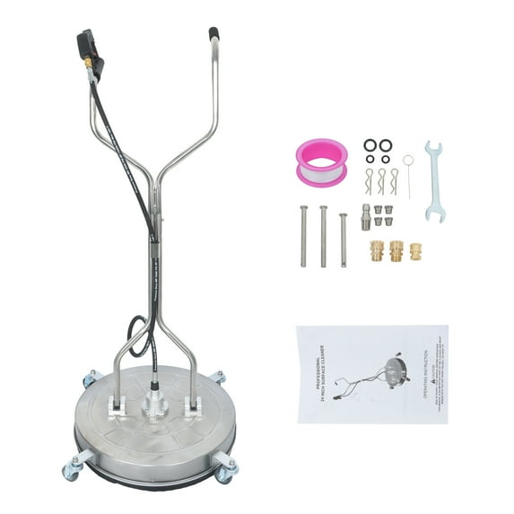 labwork 24" Pressure Washer Surface Cleaner w/ Handles & Wheels Quick Connect