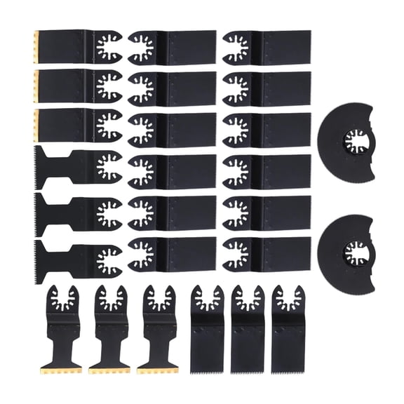 labwork 26-Piece Oscillating Multi-Tool Blade Set for Cutting Wood, Metal, Plastic with Quick-Change Adapter for Most Oscillating Tools