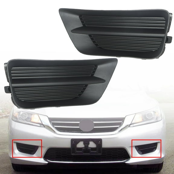 labwork 2Pcs Fog Light Covers Replacement for 2013 2014 2015 Honda Accord Left+Right Side (Passenger & Driver Side)