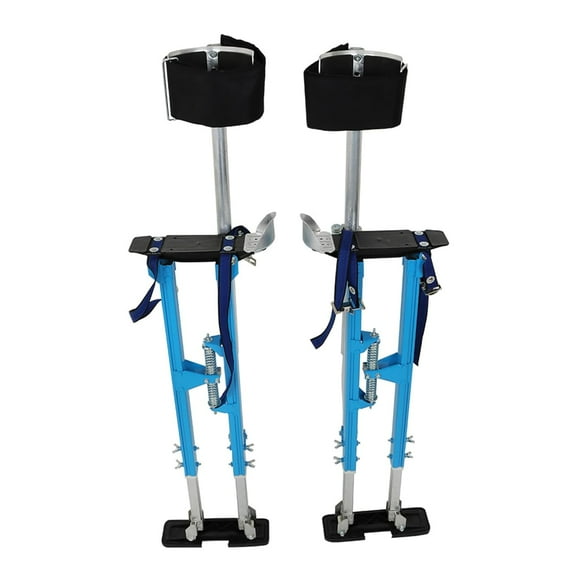 labwork 36-48 Inch Blue Drywall Stilts Aluminum Alloy Stilts Adjustable Height Fit for Work High above The Ground
