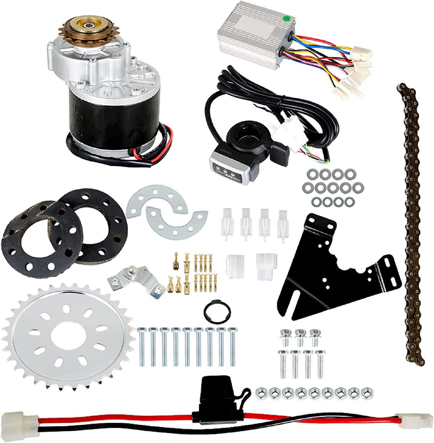 labwork 36V 250W Electric Bike Conversion Kit Left Chain Drive EBike Conversion Kit Replacement