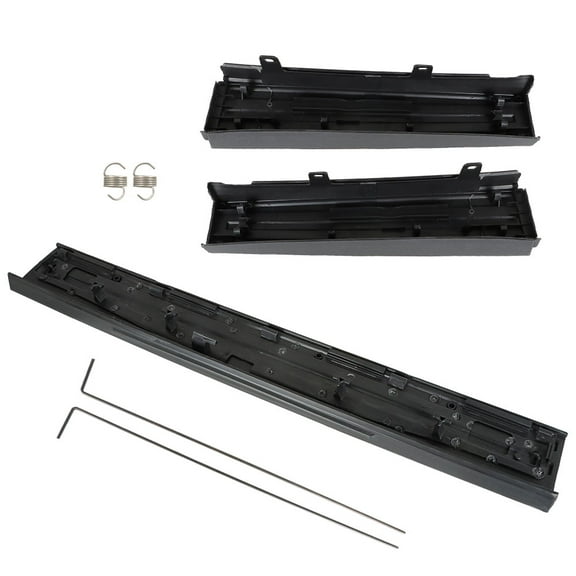 labwork 3PCS Black Step Flexible Tailgate Protector Trim Molding Cap Replacement for 2009-2014 F150 9L3Z9941018AA 9L3Z9941019A