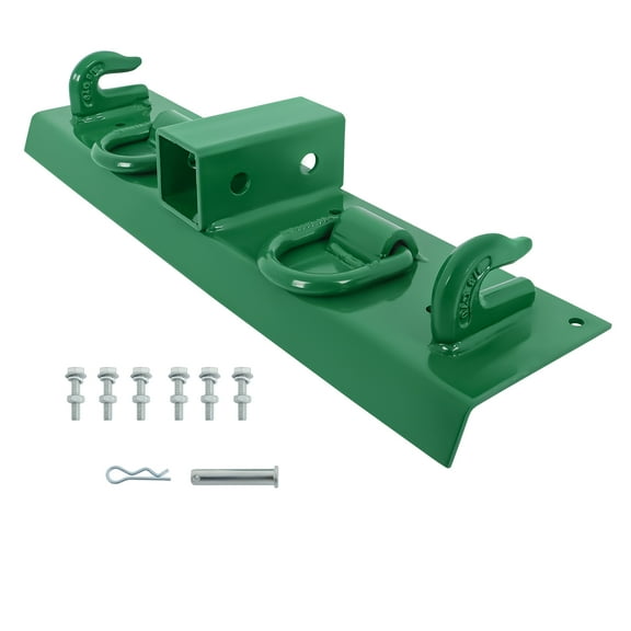 labwork 4.96 W 21.93 L Tractor Grab Hook Replacement for John Deere 4100 4010 4110 4115 2320 2520 2720 1025r 2025r 2032r Bolted on Compact Tractor Bucket Grab Hooks D Rings 2 Receiver