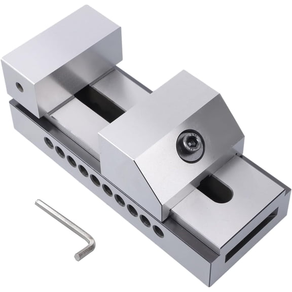 labwork 4 Inch Tool Makers Accuracy Screwless Vise 9-3/4 Accuracy Grinding Screwless Mini Insert Vise Toolmaker Steel for Surface Grinding and Milling