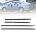 thumbnail image 1 of labwork 4PCS Chrome Window Moulding Trim Weatherstrip Seal Belt Replacement for 2009-2014 TSX, 1 of 6