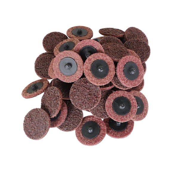 labwork 50 Pcs 2Inch Maroon Quick Change Surface Prep Conditioning Discs, for Metal Surface Treatment, Cleaning, Polishing, and Deburring