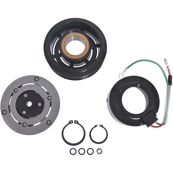 labwork AC Compressor Clutch Kit Pulley Coil Plate Replacement for Ram 1500 1996-2002