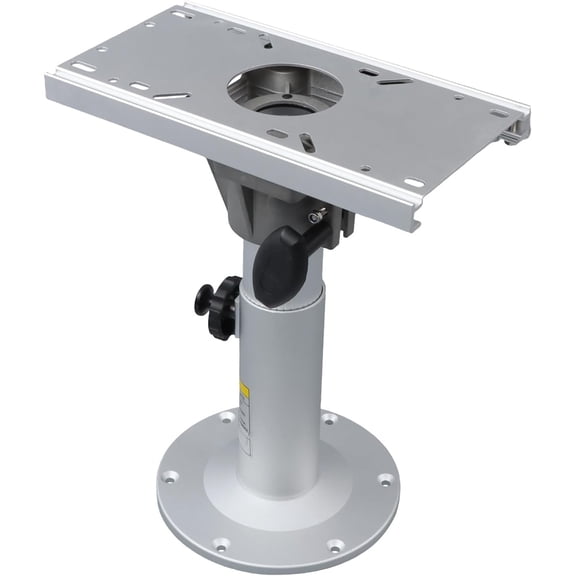 labwork Adjustable Height Locking Boat Seat Pedestal with Slide Boat Chair Base with Height Adjustable from 13" to 19" Boat Seats Captain Chair