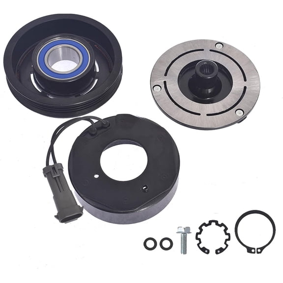 labwork Air Conditioner Compressor Clutch Kit Replacement for 2000-2013 Silverado 1500 10S20F