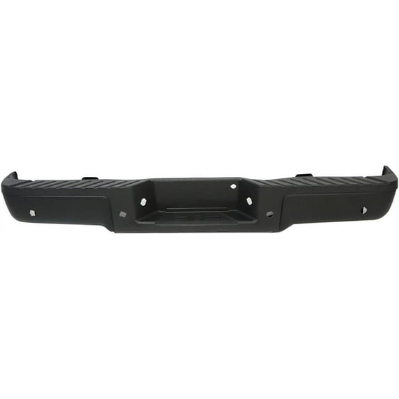 labwork Black Rear Steel Bumper Assembly with Parking Sensor Hole Replacement for 2009-2014 F-150 Pickup