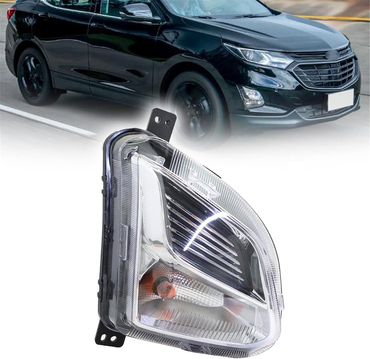labwork Bumper Fog Light Assembly w/Bulbs Replacement for 2018 2019 2020 Chevrolet Equinox Right Passenger Side