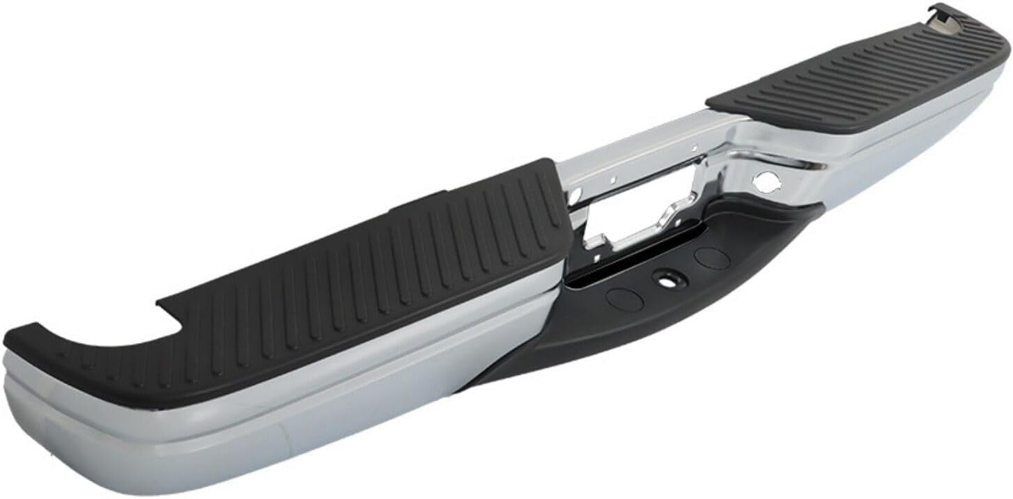 1997-2004 Dodge Dakota Rear Bumper Assembly W/Gray Pad Includes Step Pads & Brackets - CH1103103 - Partify