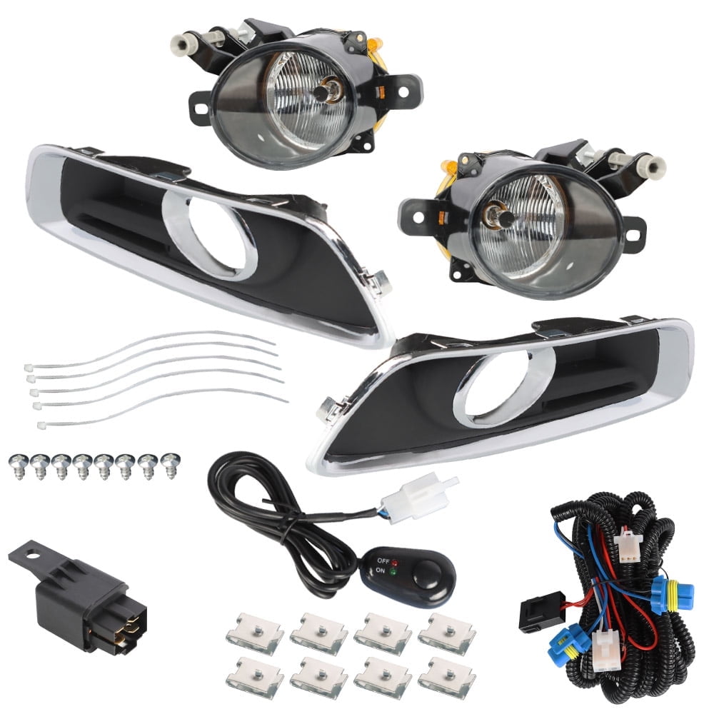 labwork Fog Lights Assembly Replacement for 2013-2015 Chevy Malibu with Bulbs + Bezels + Harness Switch Kit Driving Lamps Fog Lights Driver \u0026 Passenger Side