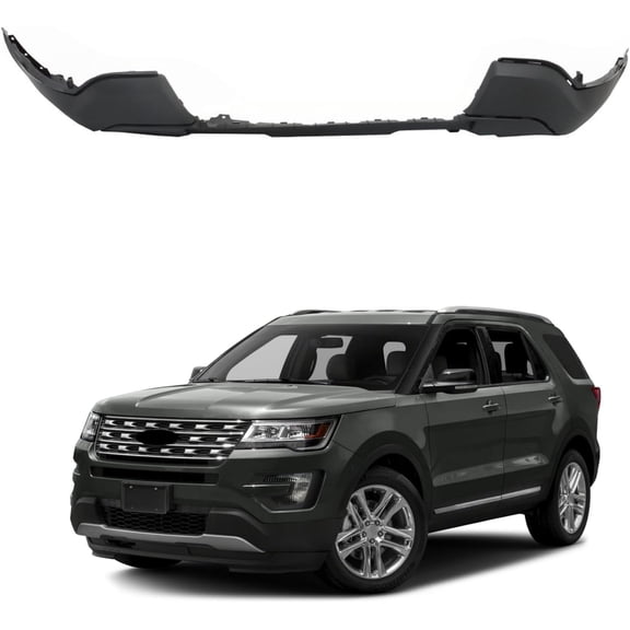 labwork Front Lower Bumper Cover Primed Replacement for 2016-2017 Explorer FO1095261C FB5Z17D957AA Without Tow Hook Hole