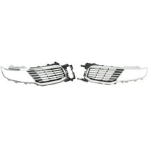 labwork Front Upper Grille Grill Assembly Chrome Pair LH & RH Replacement for 2016-2018 MKX