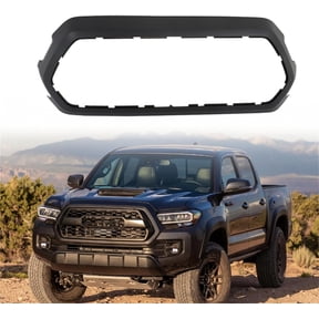 labwork Front Upper Grille Outer Frame Surround Black Plastic Replacement for 2016-2022 Tacoma