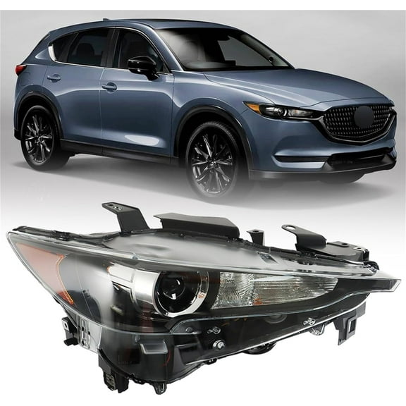 labwork Headlight Assembly Replacement for Mazda CX5 2017-2021 Headlight with DRL Set Passenger Side KL2J-51-031D