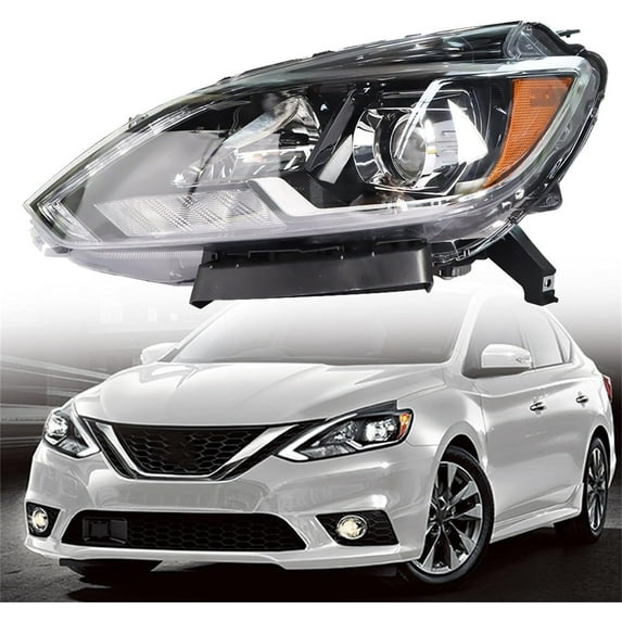 labwork Headlight Assembly Replacement for Nissan Sentra 2016-2018 SL SR Head Lamp Projector With DRL Set Driver Side