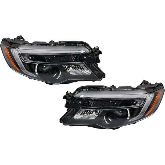 labwork Headlights Assembly Headlamps Left & Right Side Replacement for 2016-2022 Pilot 2019-2021 Passport 2017-2020 Ridgeline