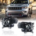 thumbnail image 1 of labwork Headlights Assembly Replacement for Cherokee 2014-2018 Halogen Projector Black Headlights Driver and Passenger Side, 1 of 7