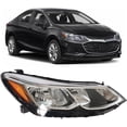 thumbnail interactive-video image 1 of Driver Side Headlight For Chevy Cruze 2016-2019 - Projector Halogen With LED DRL 1 of 6