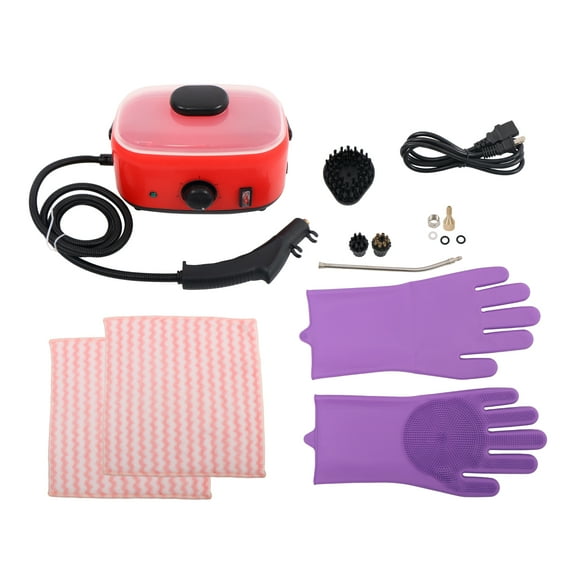 labwork High-Pressure Steam Cleaner 2500W 1500ml Portable Steamer for Cars Bathrooms and Upholstery Cleans Grime, Grease, Stains