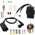 thumbnail image 1 of labwork Ignition CDI Box&Ignition Coil&Starter Solenoid Relay Replacement for Kawasaki Bayou 300 KLF300 1989-2004 for 21119-1241 21119-1302 21119-1369, 1 of 5