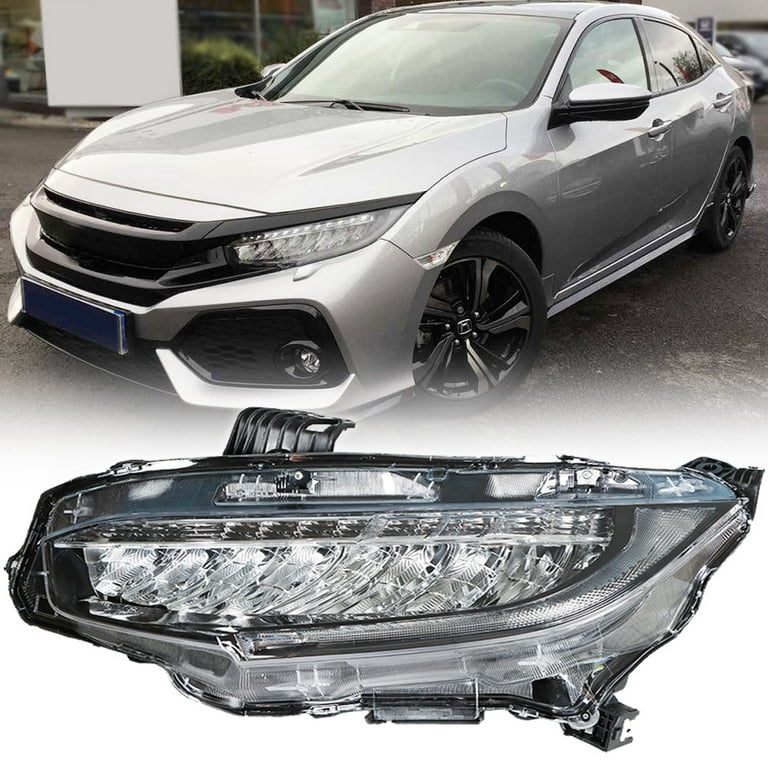 Fit For 2016-2021 Honda Civic Halogen Headlight Right Passenger Side W/O Bulbs - Foto 9
