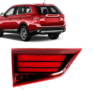 Red Left Driver Side Tail Light For 2016-2020 Mitsubishi Outlander – LED, Black Housing, DOT/SAE, Direct Fit 8331A179