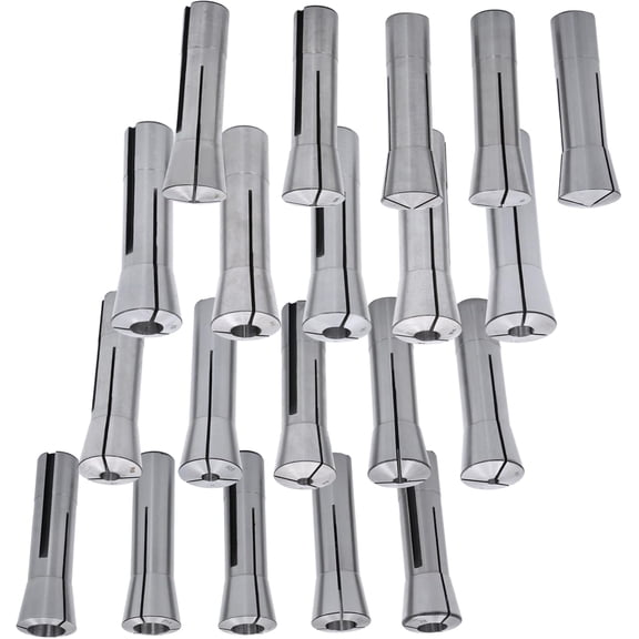 labwork Metric R8 High Precison Collet Set 20 Pcs 1mm to 20mm Collets for Milling Lathe