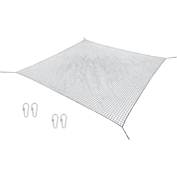 labwork Multi-Purpose 10x30Ft Sports Safety Net, Heavy Duty Sport Netting Barrier, Baseball Softball Backstop Nets Includes Hooks, Lightweight and Durable