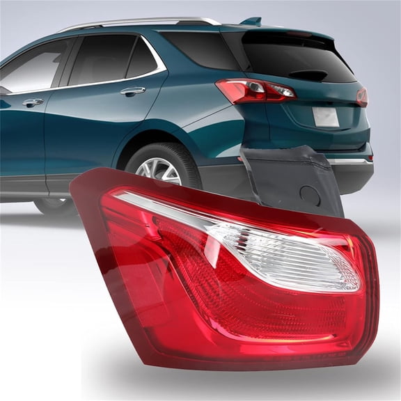 labwork Outer Driver Side Tail Light Replacement for 2018 2019 2020 Chevy Equinox Red Lens Rear Tail Light Brake Lamp Assembly LH Left Side GM2804132