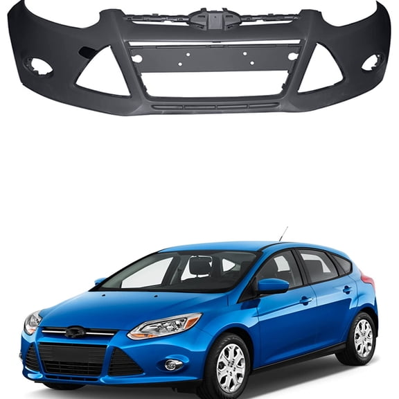 labwork Primered Front/Rear Bumper Cover Replacement for Focus 2012 2013 2014 Sedan/Hatch 191275050002 FO1000664