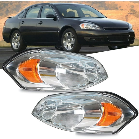 labwork Replacement for 2006-2013 Impala Replacement for 2014-2016 Impala Limited Headlamps Headlight Assembly Driver and Passenger Side