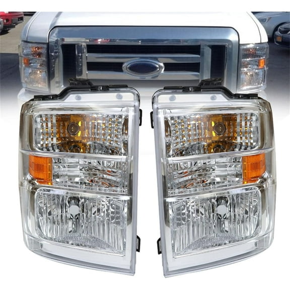 labwork Replacement for Ford Super Duty Aero Truck Aero E150 E250 Van 2008-2021 Headlights Assembly Driver & Passenger Side