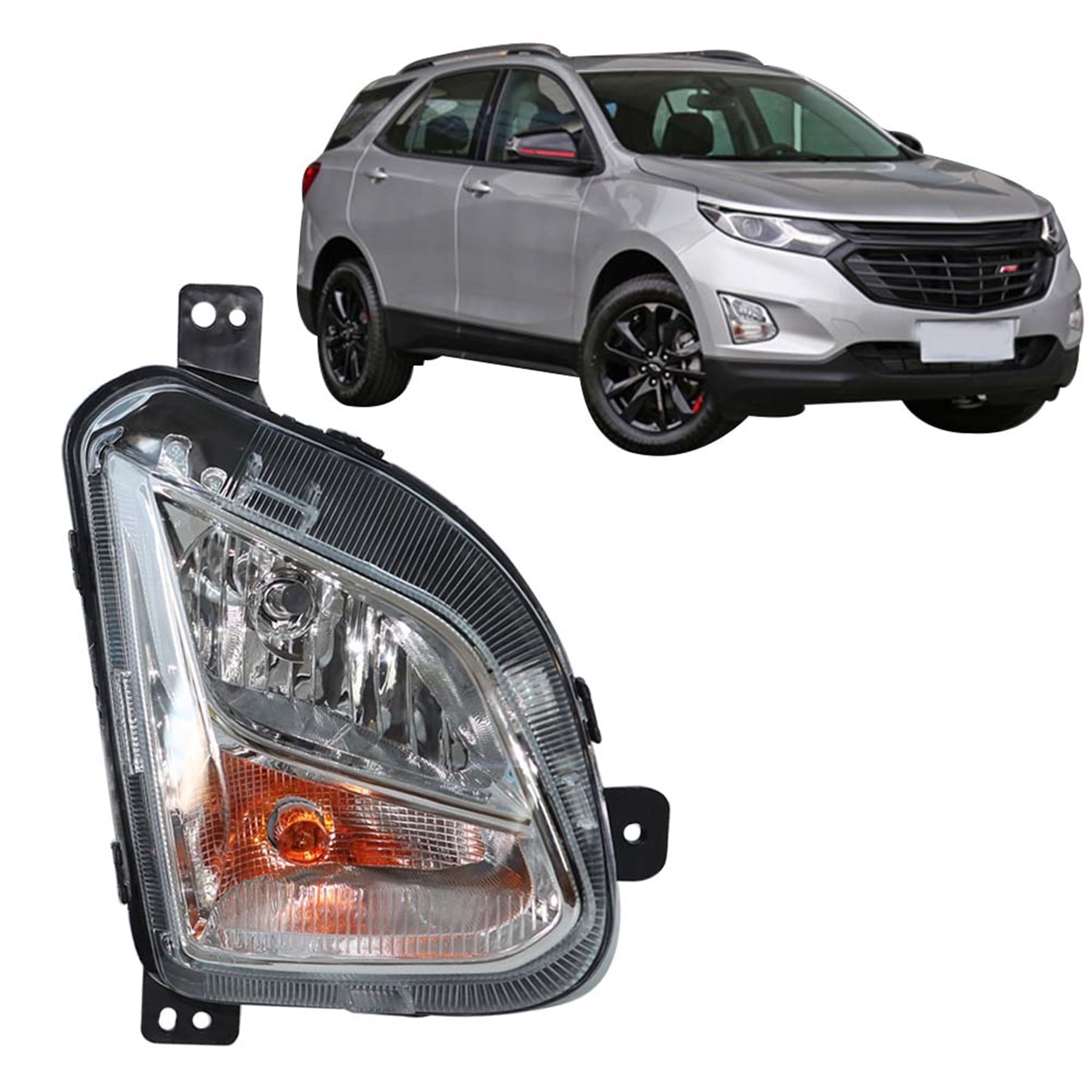 labwork Right Passenger Side Bumper Fog Light w/Signal For 2018 2019 2020 Chevy Equinox