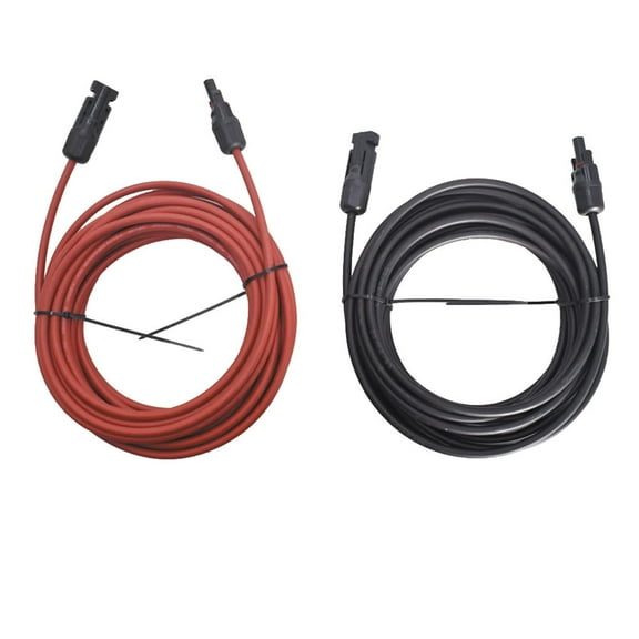 labwork Solar Wire New Energy Extension Cord, 15FT 10AWG Solar Extension Cable Wire Solar Panel Extension Cable Wire with Male and Female Connector