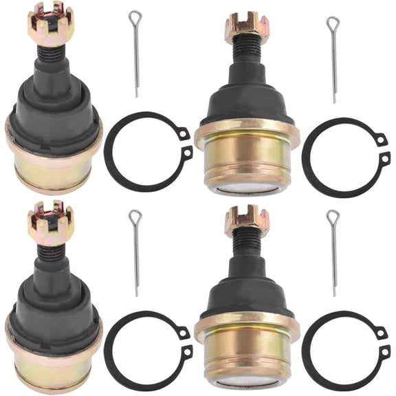 labwork Upper Lower Suspension Arm Ball Joints Set Replacement for Honda Rincon Rancher Pioneer Foreman